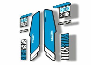 Rock Shox REBA 2009 Fork Decal Kit Mountain Bike Cycling Sticker Adhesive Blue