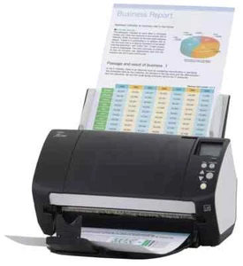 Fujitsu Fi-7160 High Speed Duplex A4 Desktop Document Scanner + PSU + USB Cable - Picture 1 of 9