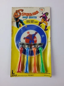 Vintage 1970s Spider-Man Sharp Shooter Dart Target Set Green Goblin Larami NOS - Picture 1 of 8