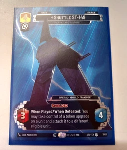 Star Wars Unlimited: JTLS 'Shuttle ST-149 Under Krennics' Prestige Foil 1083 - Imagen 1 de 1