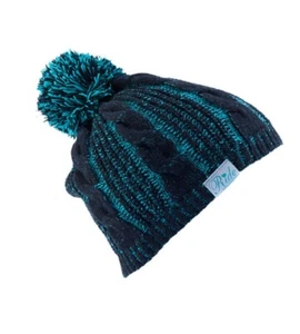 Ride Snowboard Twofer Pom Gorro Negro con diadema de lana extraíble - Imagen 1 de 1