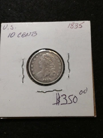 👉1835 Capped Bust Dime A-120 Cover