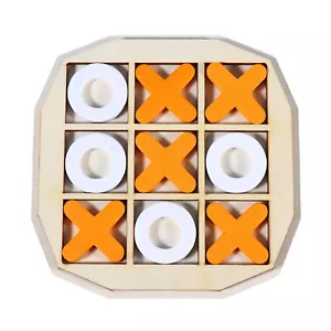Wooden Board Game XO Table Toy Educational for Adult Kids Family - Picture 1 of 12