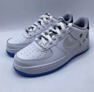 Nike Air Force 1 GS, DM8088 100, weiß grau blau orange gelb, Größe 4Y - Bild 1 von 9