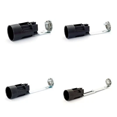 MARKENLOS Kerzenfassung E14 schwarz M10x1 Gestell starr 65-125 mm für Kerzenhülse Fassung