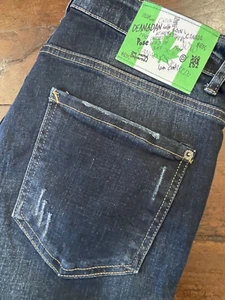 Dsquared2 Cotton + Elastane Denim Jeans Faded Blue Size 48 T New! - Picture 1 of 12