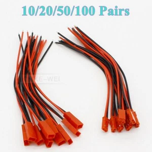 Enchufe conector macho hembra de 2 pines JST SYP BEC con cable 10 cm para batería lipo de radiocontrol - Imagen 1 de 5