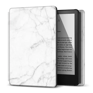 Hülle für 6" komplett neuer Kindle (2024 2022) 11. Gen mit Auto Sleep Wake, White Marble - Bild 1 von 9