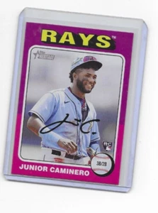 Junior Caminero 2024 Topps Heritage #267 Tampa Bay Rays RC Rookie - Bild 1 von 2
