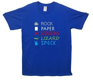 Rock, Paper, Scissors, Lizard, Spock T-Shirt (Big Bang Inspired) - Picture 1 of 9