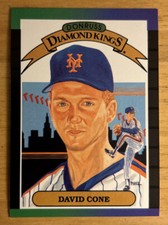 1989 Donruss David Cone Diamond Kings #9 Mets HOF Pitcher Mid-Grade EX O/C