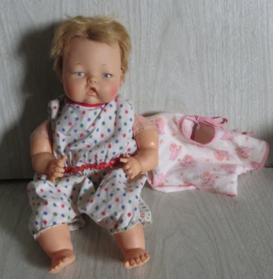 VTG 1960s Ideal Toy OTT 14 Thumbelina Rooted Hair Cloth Body Knob Not Work READ - Image 1 of 4