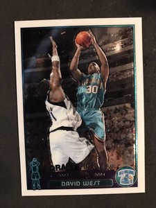 David West 2003-2004 Topps Chrome #128 RC Rookie Card New Orleans Hornets NBA