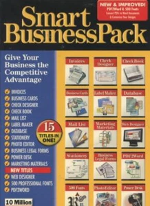 Smart Business Pack 2-Disc w/ Manual PC CD check designer productivity database+ - Picture 1 of 1
