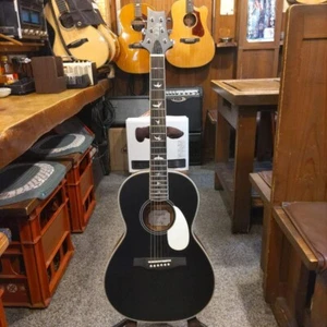 PRS SE P20 Parlor Guitar Black w/gig bag Maintenance and setup completed used - Picture 1 of 8
