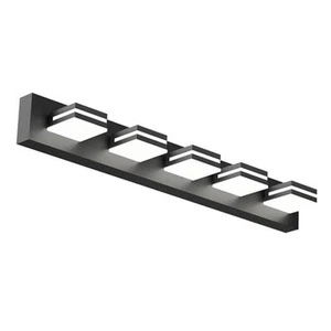 Modern LED Bathroom Vanity Light, 36" 5-Light Matte Black Bathroom Lighting - Picture 1 of 7