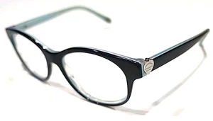 Tiffany & Co TF2124 8193 Gebogener Rand Schwarz Blau Oval Brille 52-16 140 Lesen - Bild 1 von 14