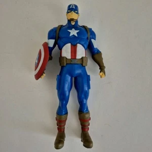 Avengers Marvel Captain America W/ Shield 6" Scale Action Figure Super Hero Toy  - Picture 1 of 5