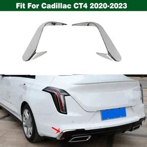 Par de tiras reflectoras molduras de parachoques trasero cromadas para Cadillac CT4 2020-2023 - Imagen 1 de 11