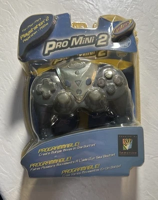 Intec Pro Mini 2 Playstation 2 PS2 PS1 PS One Wired Controller NOS - Image 1 of 4