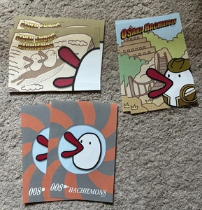 6 Hachiemon Memo Sheets Lot Set Kawaii Japanese Stationery Large Cute Chicken - Picture 1 of 2