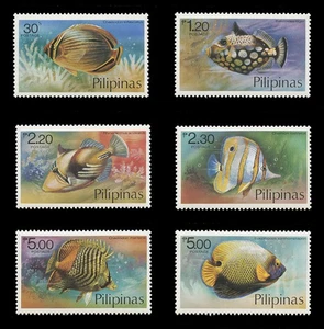 PHILIPPINES Sc#1379-84, 1978 TROPICAL FISH, MINT F-VF NH - Picture 1 of 2