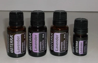 doTerra  Lavender Lot of 4 Essential Oil Supplement 15 ml & 5 ml EXP 2025 - 2026 - Image 1 of 2
