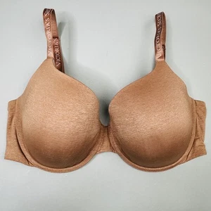 Victorias Secret Bra Womens 38DDD Brown T-Shirt Lightly Lined Demi Everyday - Picture 1 of 6