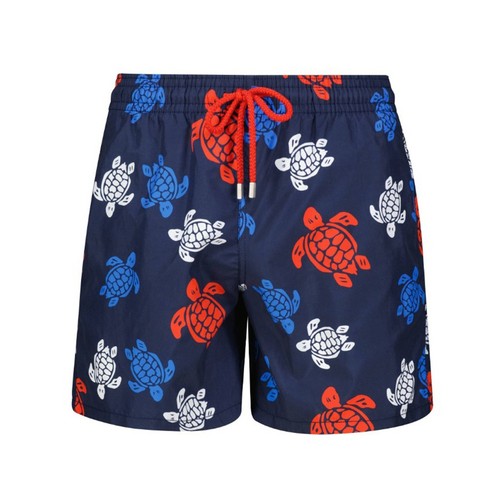 Mens Vilebrequin Navy Moorea Multicoloured Macro Turtles Print Swim Beach Shorts | eBay UK