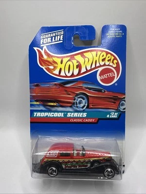 Hot Wheels 1998 Classic Caddy Tropicool Series #3 de 4 multicolor nuevo en paquete Foto 1 de 2
