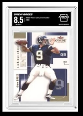Drew Brees 2003 Fleer Genuine Insider Graded #80 Arena Club 8.5 -In Arena Club - Image 1 of 2