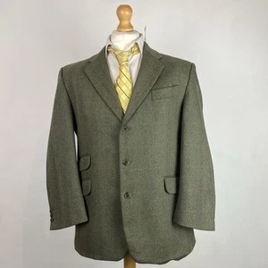 Chaqueta Blazer Brook Taverner Tweed Para Hombre 42S Verde Cuadros Sajonia Supreme Sport - Imagen 1 de 16