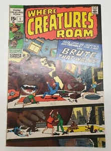 Where Creatures Roam #1 Marvel 1970 FN- 5.5 - Bild 1 von 12