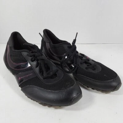 Champion Mujer Negro/Rosa Espuma con Memoria Zapatos Tenis Talla 10M 83977 Foto 1 de 4