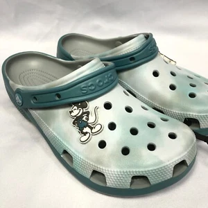 Disney Park Mickey Mouse Tie-Dye Blue Crocs Clogs Adult M9/W11 - NWT - Picture 1 of 2