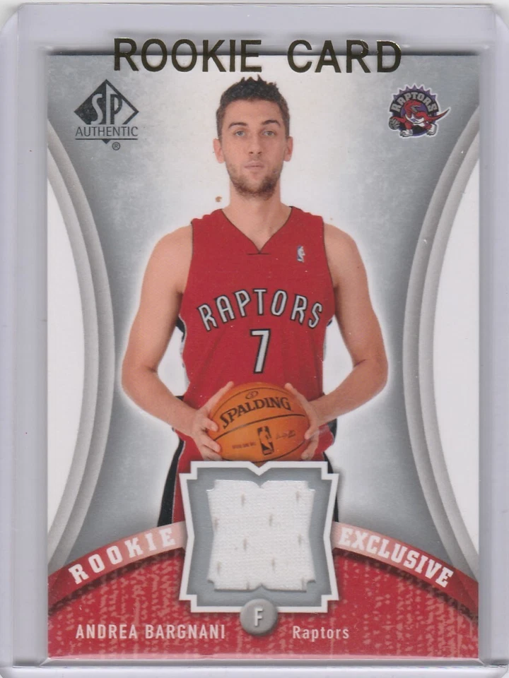 2006-07 SP Authentic Rookie Exclusives Jerseys Card #AB Andrea Bargnani   - Image 1 of 2