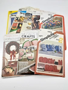 Lote De 8 Patrones De Costura Simplicity Y McCall's Artesanías Acción De Gracias Navidad - Imagen 1 de 11