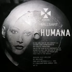 12" MILLSART Humana AXIS 1995 USA Detroit TECHNO MINIMAL AMBIENT Jeff MILLS OOP - Bild 1 von 2