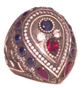 Sterling Silber 925 Herren Ring, Stern Stift Basteln - Bild 1 von 5