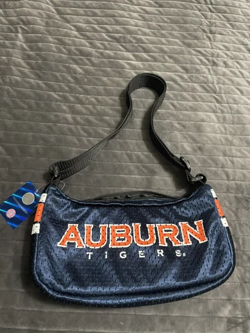 NWT Auburn University, NCAA Auburn Tigers Jersey Crossbody Bag/Purse Licensed Cover