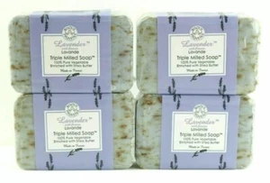 4 Bisous de Provence French Lavender Triple Milled Soap Made France Trader Joe’s - Picture 1 of 3