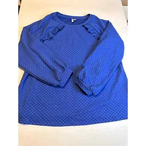 Elle blaue Langarmbluse - Neu mit Etikett - XL - Bild 1 von 11