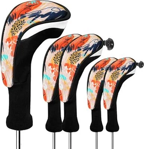 Confezione 5 Copri Testa Mazze da Golf Legno Driver Fairway Ibrido Adatto a Tutte Le Mazze in Legno - Foto 1 di 23