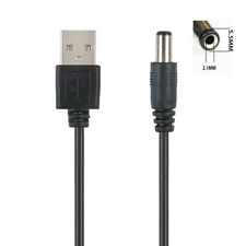 USB Port to 2.5 3.5 4.0 5.5mm 5V DC Barrel Jack Power Cable Cord Connector E S❤O