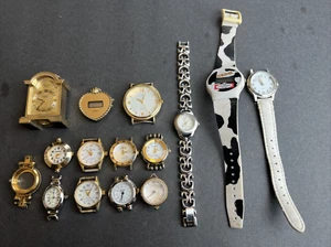 LOT Vintage Watch Watches Bucherer Globe orb round quartz mens women elgin table - Picture 1 of 23