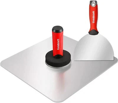 Goldblatt Drywall Hand Tool Kit-13''Aluminum Hawk&6''Stainless Steel Joint Knife - Image 1 of 4