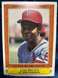 Lou Brock 1985 Topps Collectors Series # 5 St. Louis Cardinals HOF - Picture 1 of 1
