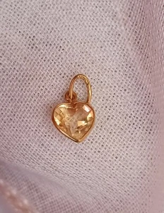 Ciondolo In Oro Giallo 18 Kt Con Topazio - Foto 1 di 2