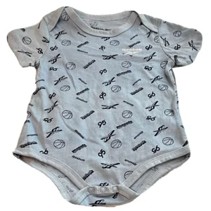Reebok Baby Boy Blue Basketball Sports Short Sleeve Bodysuit Size 6-9 Months - Picture 1 of 8