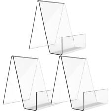  3 Pcs Desktop-Bücherregal Transparenter Präsentationsständer Schmücken